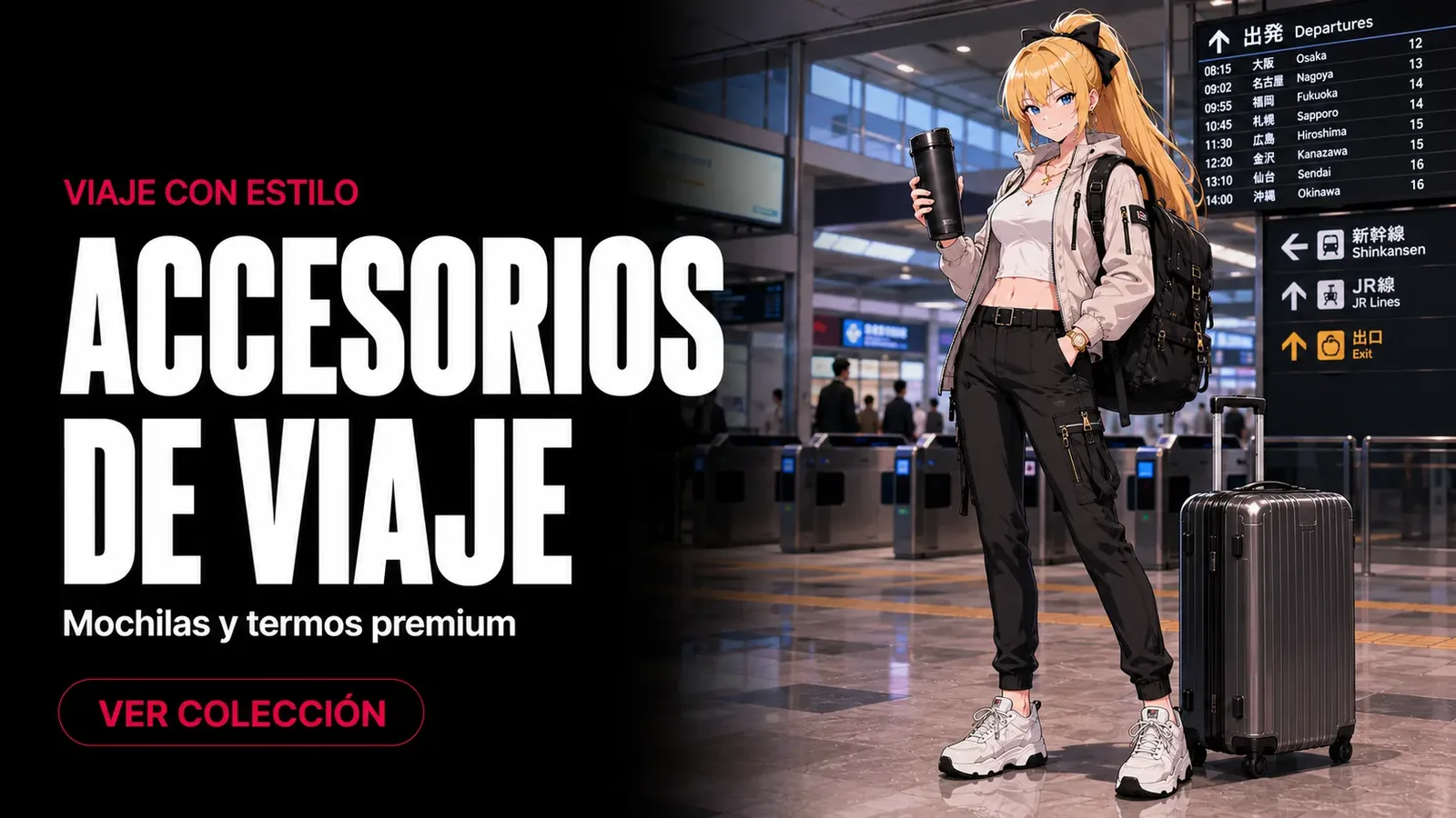 Accesorios de Viaje — Mochilas y termos premium