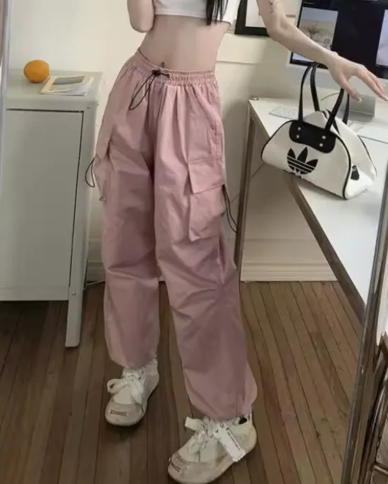 Pantalón Cargo Rosa