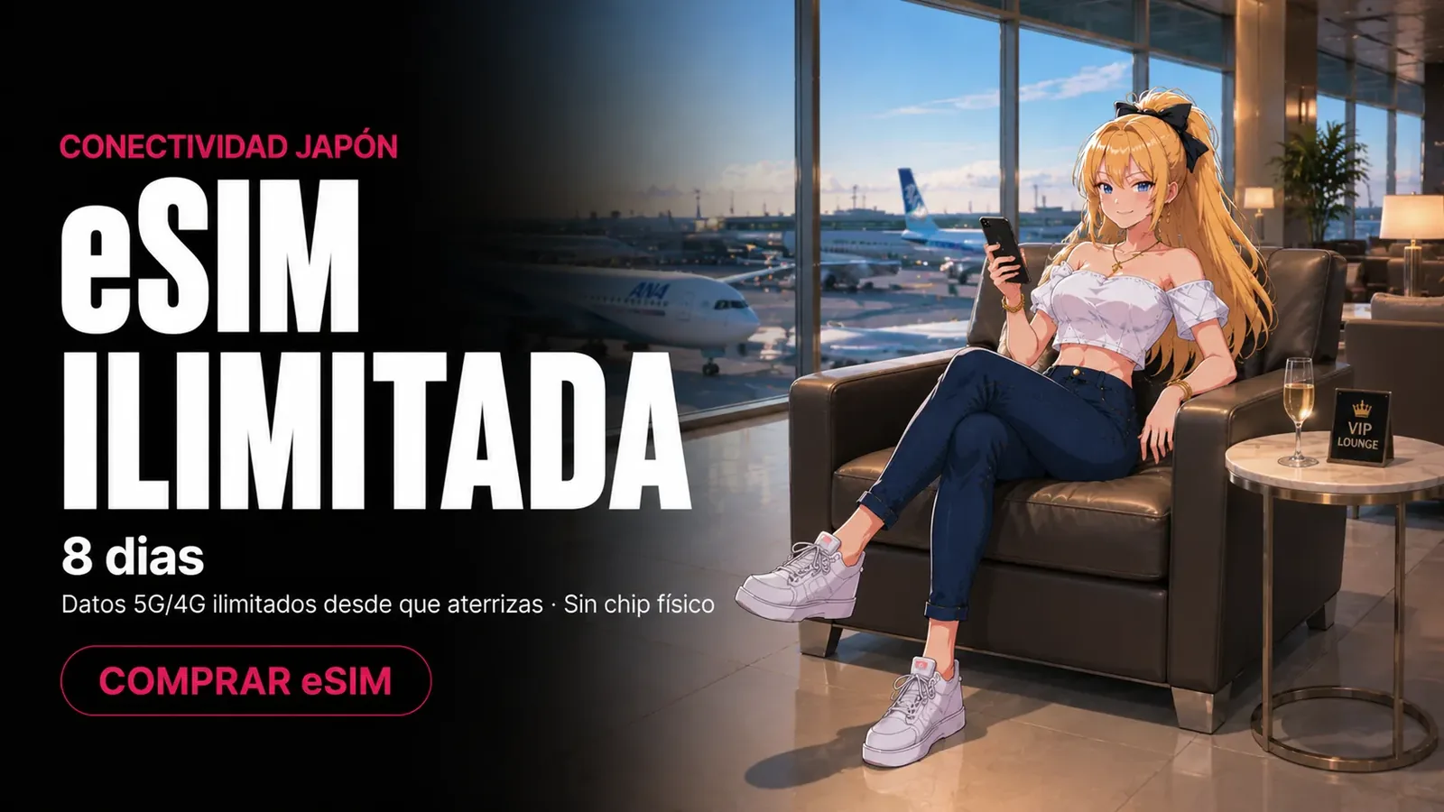 eSIM Japón Ilimitada (8 días)