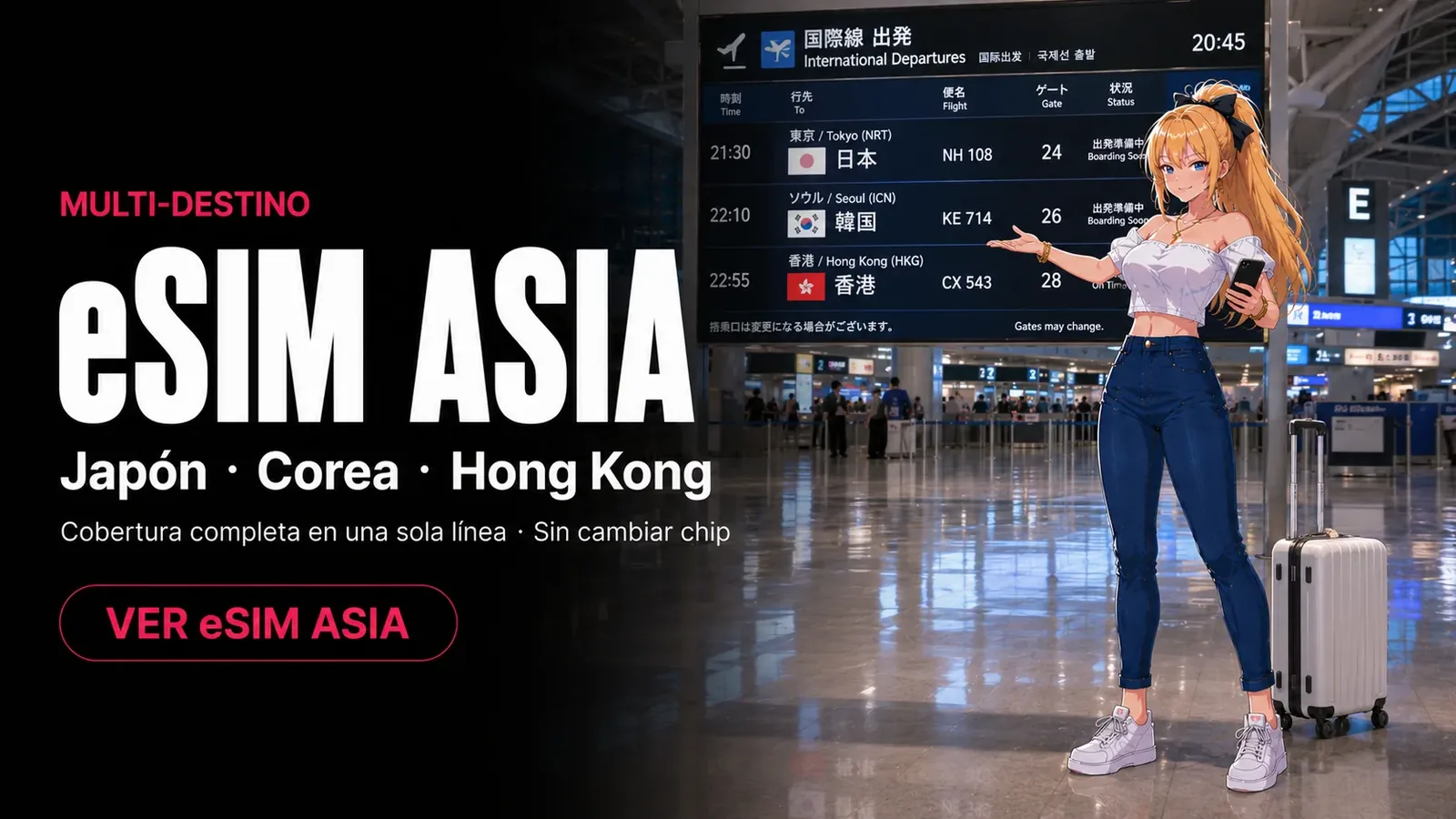 eSIM Multi-país Asia
