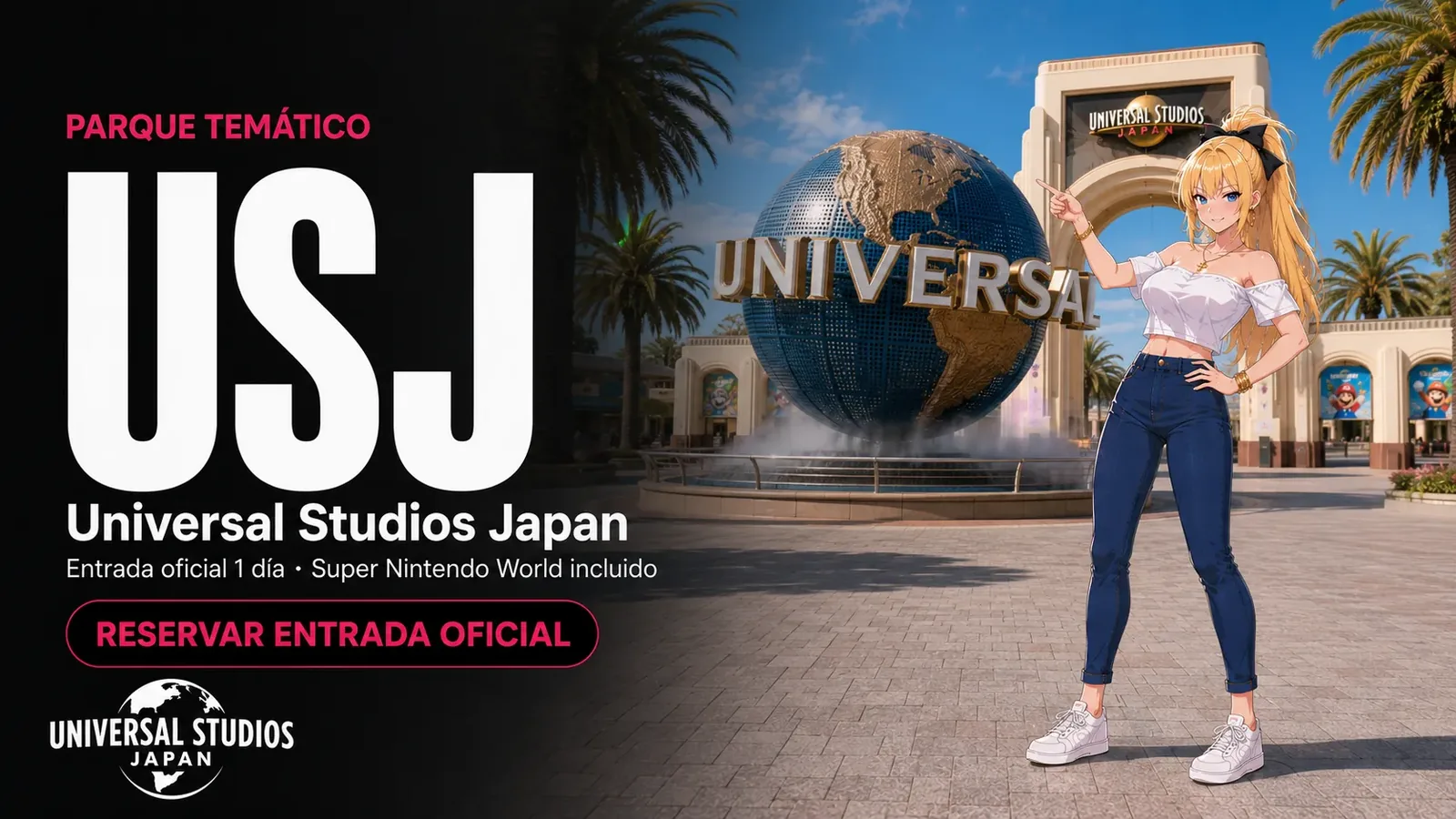 Universal Studios Japan (USJ) Admission Ticket