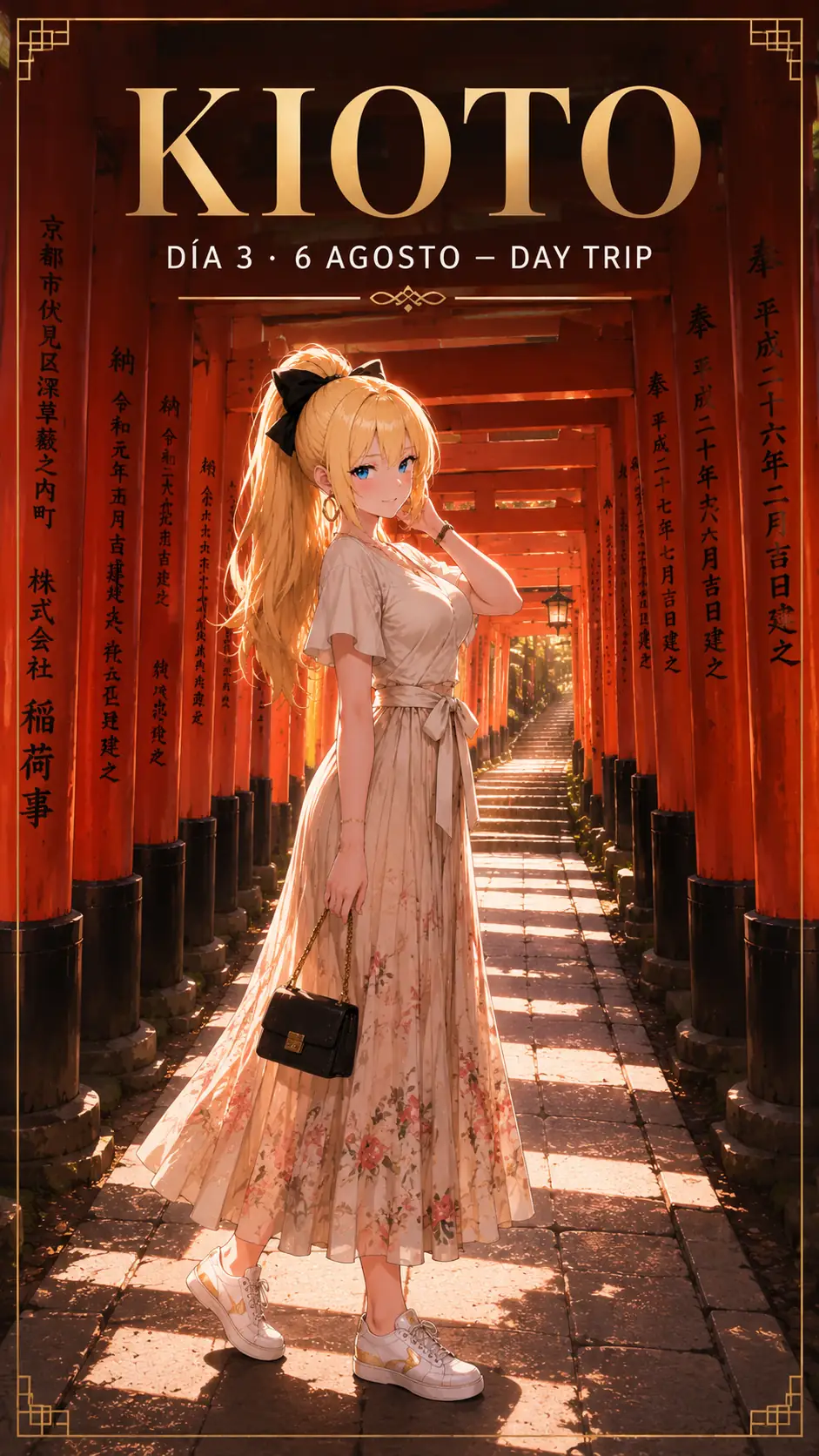 Portada de sección Kioto del itinerario Honoka - día 3, day trip del 6 de agosto